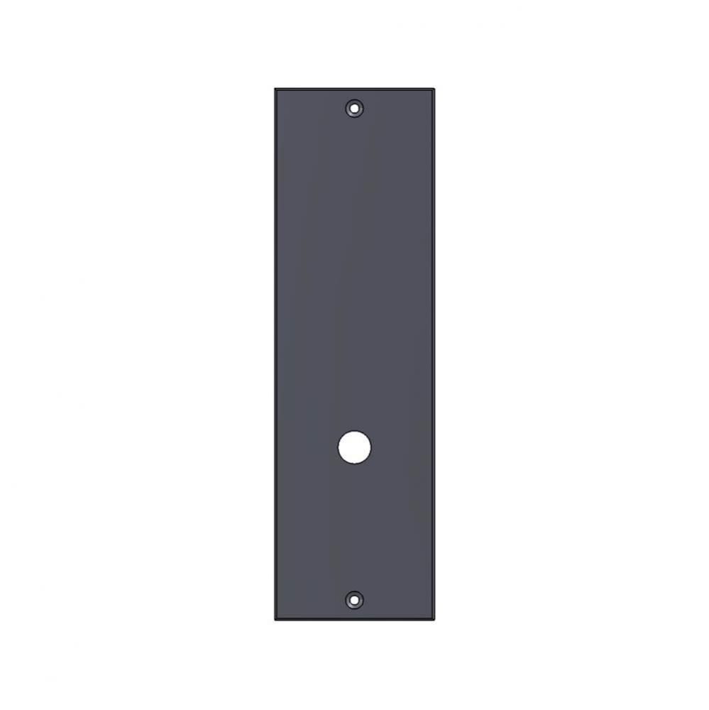 2'' x 8 3/4'' Novus interior mortise lock plate w/emergency release cover.