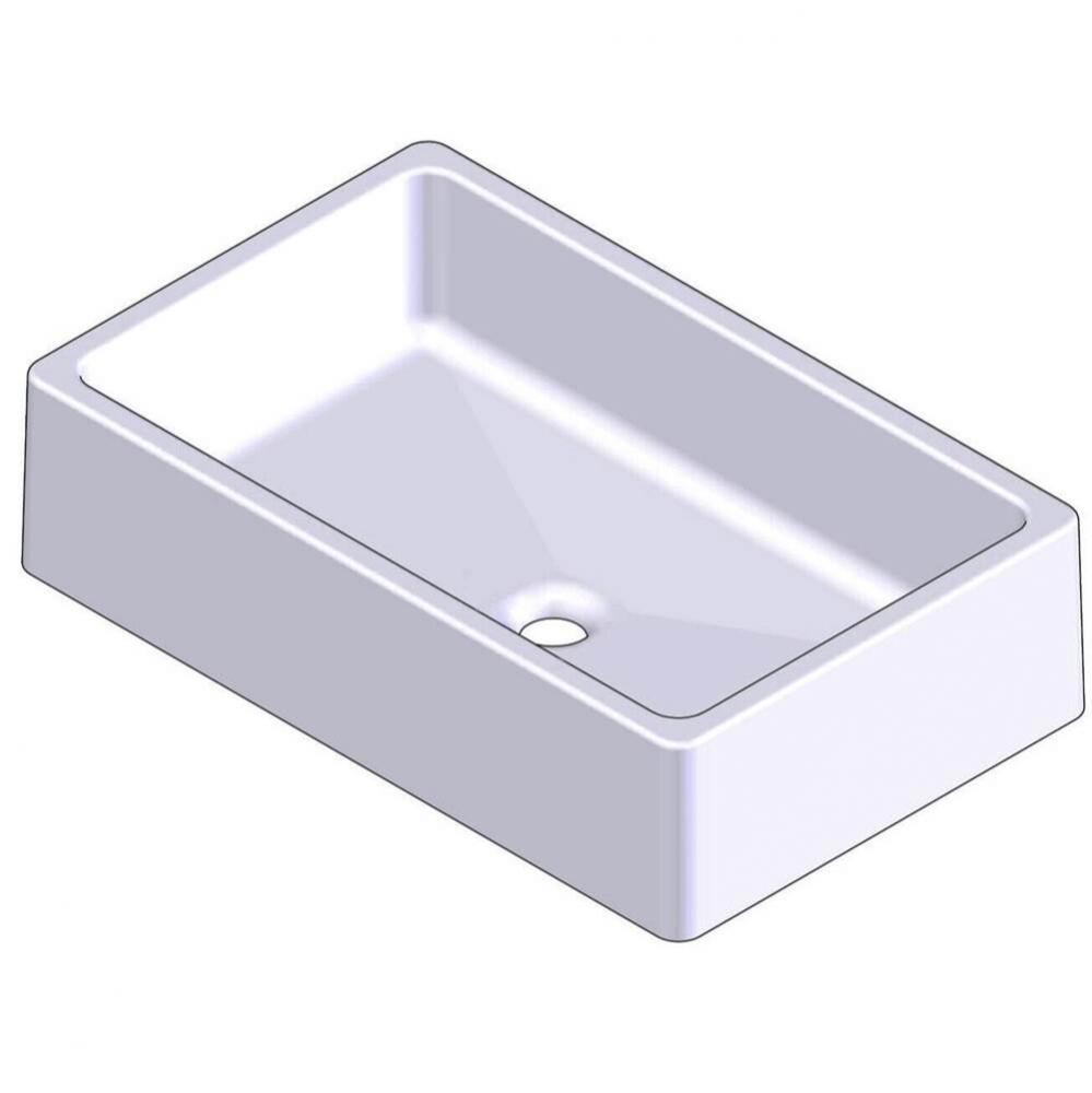 Trough sink. Drain included. 24'' x 15'' outside, 21 7/8'' x 12 3/4&