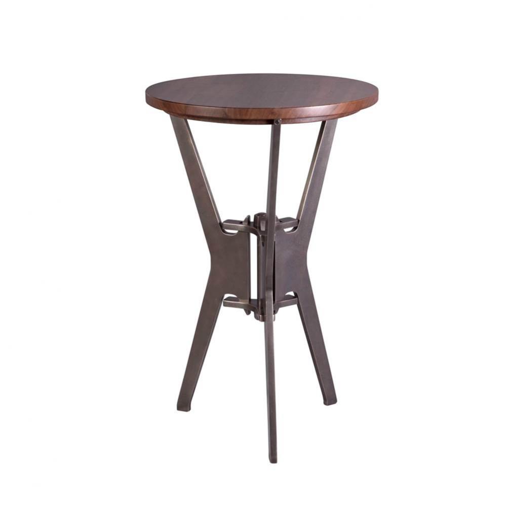 Berkeley side table. Includes square edge walnut or steel top. Please specify.