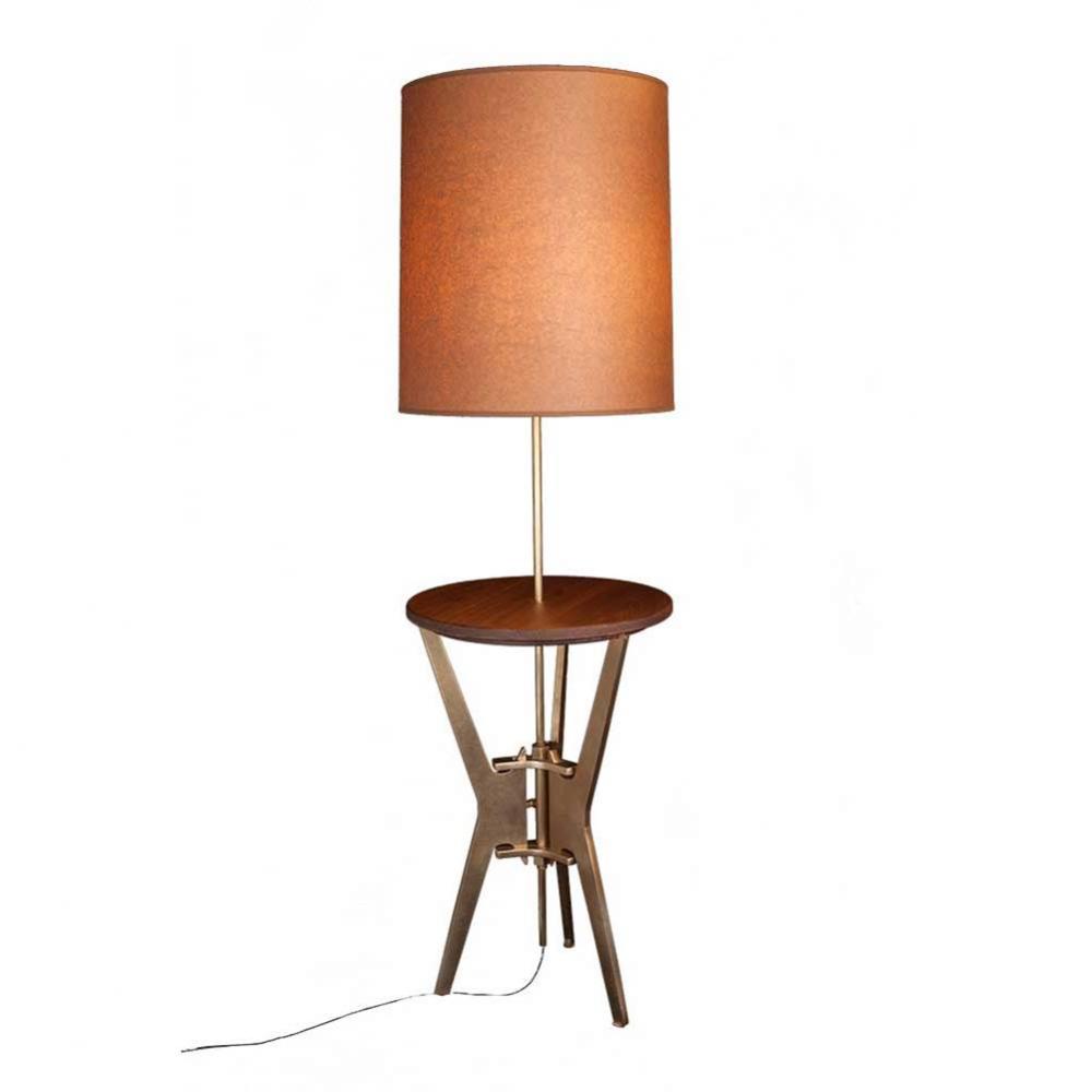 Berkeley side table w/lamp. Includes 60W LED clear bulb and style-40/16'' cylinder lamp
