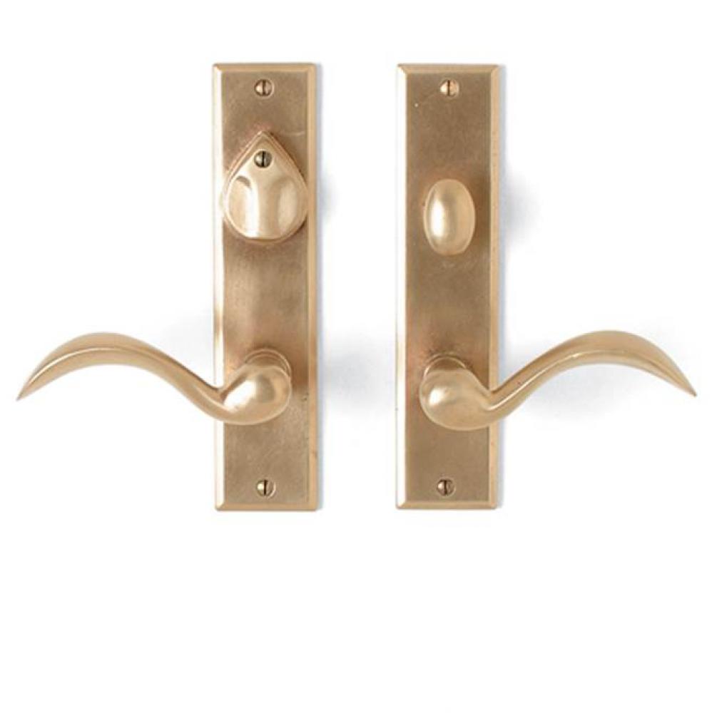 Single cylinder. Lever/knob x lever/knob deadbolt entry set. EP-407KC (ext) EP-407TPC (int)