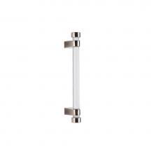 Sun Valley Bronze CK-ACR-DWL-CAP-6 - 6'' Acrylic dowel cabinet pull w/caps. 4 1/4'' center-to-center.