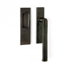 Sun Valley Bronze CMP-989LS-SM - Lever x eased-edge surface mount flush pull lift & slide retrofit passage set. (Not shown)