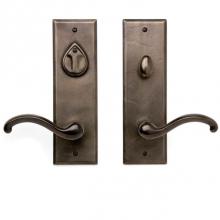 Sun Valley Bronze CS-410-5.5PLD-PF - Patio function. Lever/knob x lever/knob deadbolt entry set. P-410-5.5 (ext) EP-410-5.5TPC (int)