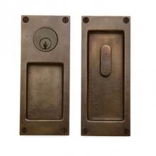Sun Valley Bronze CS-FP-SL404ML - Single cylinder exterior sliding door set.* FP-404K (ext) FP-404TPC (int)