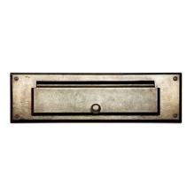 Sun Valley Bronze CS-MLST-R16-LC - Ridge mail slot w/latch cam door & interior trim. 16'' w/16'' interior tri