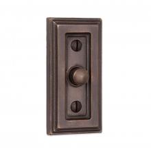 Sun Valley Bronze DRB-2503 - 1 5/8'' x 3 1/4''  Teton door bell plate w/matching button.