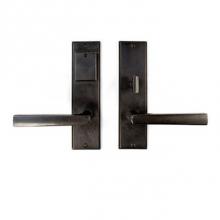 Sun Valley Bronze EP-1408ML-KC - 2 1/2'' x 8 3/4'' Corrugated mortise lock entry plate w/key cover.