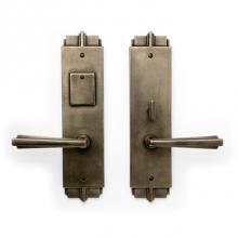 Sun Valley Bronze EP-461ML-KC - 3'' x 12'' Deco mortise lock entry plate w/key cover.