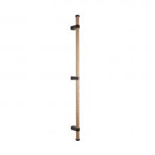 Sun Valley Bronze GH-WOAK-BSTN-DWL-48 - 48'' White oak w/black stain dowel grip handle. 46 5/8'' center-to-center.