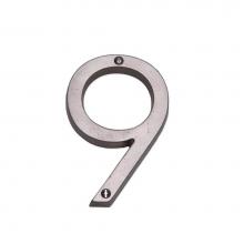 Sun Valley Bronze HNA-9 - 4 1/2'' Contemporary surface mount house number 9.