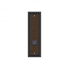 Sun Valley Bronze P-2408-8IML-TPC/P-F2408-8IML-TPC - 2 1/2'' x 8 3/4'' Ridge Burlap interior mortise lock plate w/turn piece.