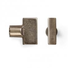 Sun Valley Bronze P-2408MB-TPC/P-F2408MB-TPC - 2 1/2'' x 8 3/4'' Ridge Burlap mortise bolt plate w/turn piece.