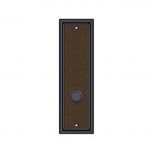 Sun Valley Bronze P-2410-8IML-ERC/P-F2410-8IML-ERC - 3'' x 10'' Ridge Burlap interior mortise lock plate w/emergency release cover.