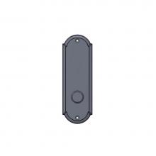 Sun Valley Bronze P-A406OH-8IML-ERC/P-F-A406-8IML-ERC - 2 1/2'' x 7 1/2'' Arch interior mortise lock plate w/emergency release cover.