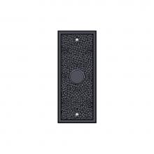 Sun Valley Bronze P-HP1506OH-MB-TPC/P-F-HP1506OH-MB-TPC - 2 1/2'' x 6'' Hand Peened mortise bolt plate w/turn piece.