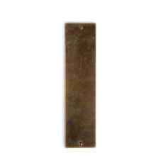 Sun Valley Bronze PP-1225TPC - 3'' x 29'' Fleur de Lis mortise lock push pull plate w/turn piece.