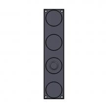 Sun Valley Bronze PP-1711 - 2 1/2'' x 11 1/8'' Circles push plate.