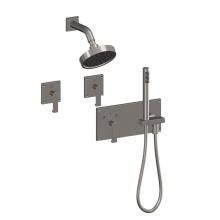 Sun Valley Bronze TS-904DC - Double cylinder. Handle x lever/knob. Non-egress. Sectional. EP-904ML-KC (ext) EP-950ML-KC (int)