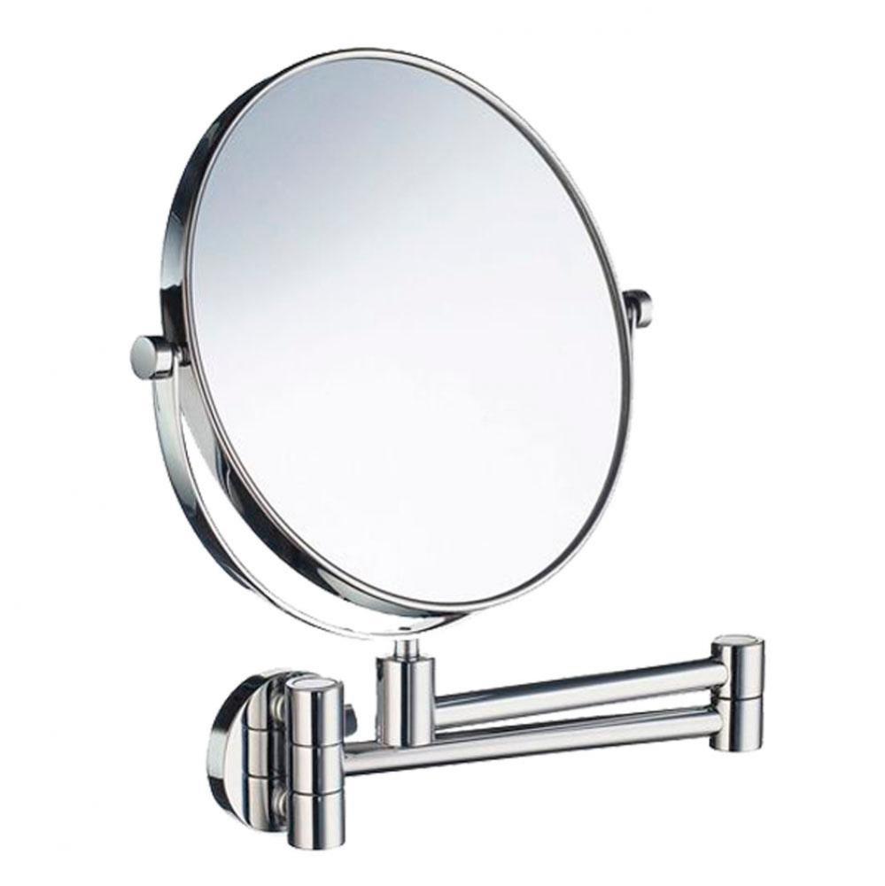 Circular Swing Mirror - 10'' Dia. - 7x Magnification  - Chrome