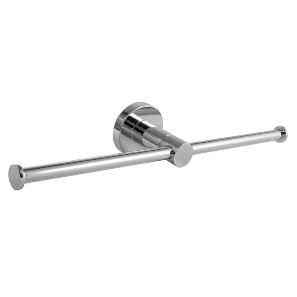 Double Roll Paper Holder - Wallmount - Chrome