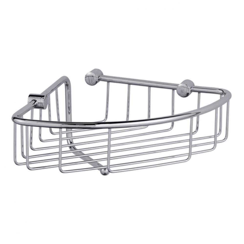 Wire Corner Basket - Chrome