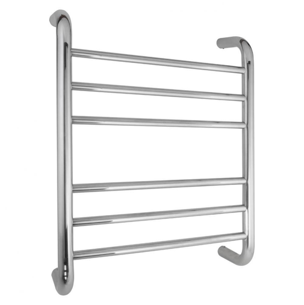 6 Bar Towel Ladder - Round Bar - Polished Stainless