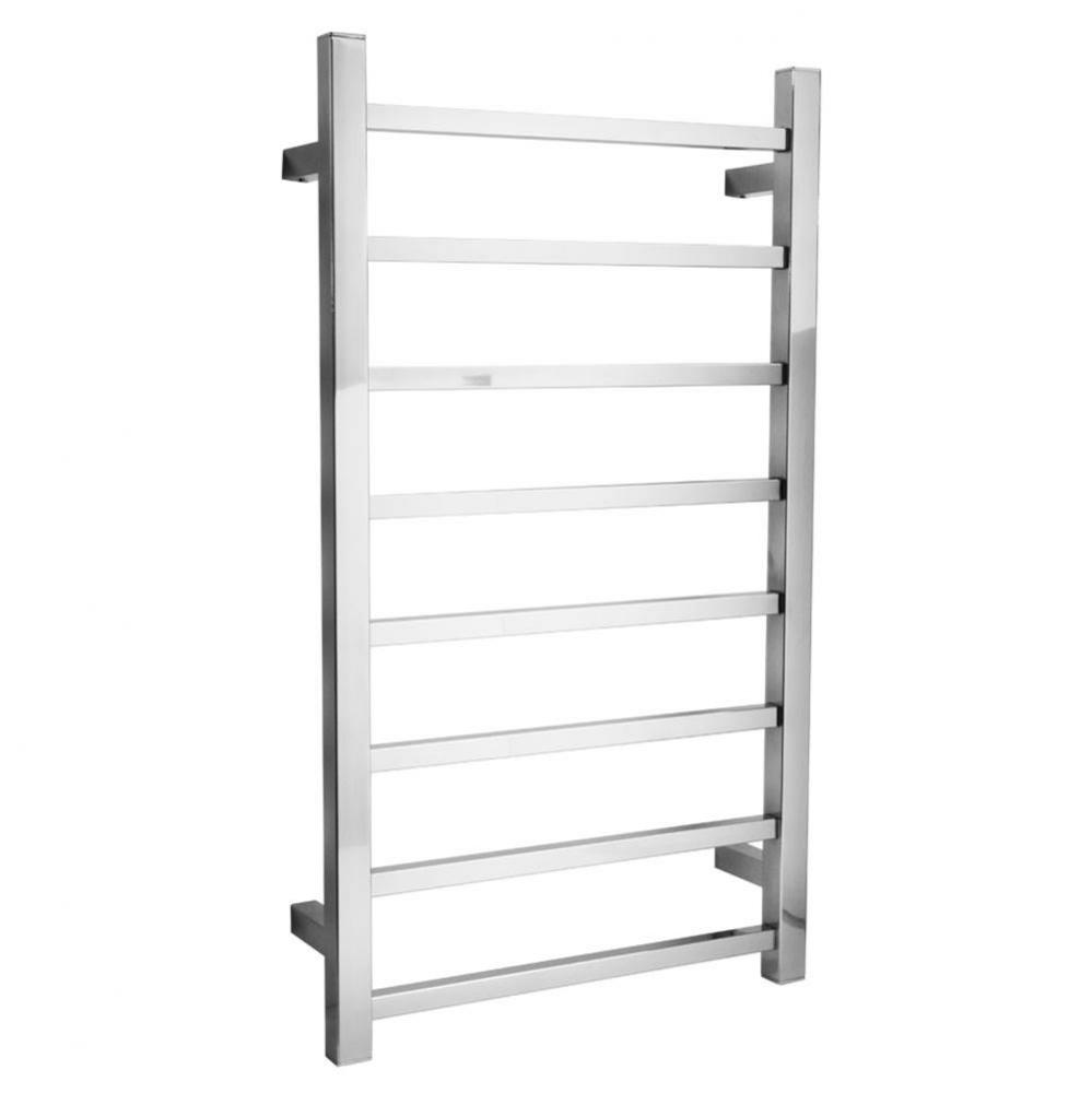 8 Bar Towel Ladder - Square Bar - Polished Stainless