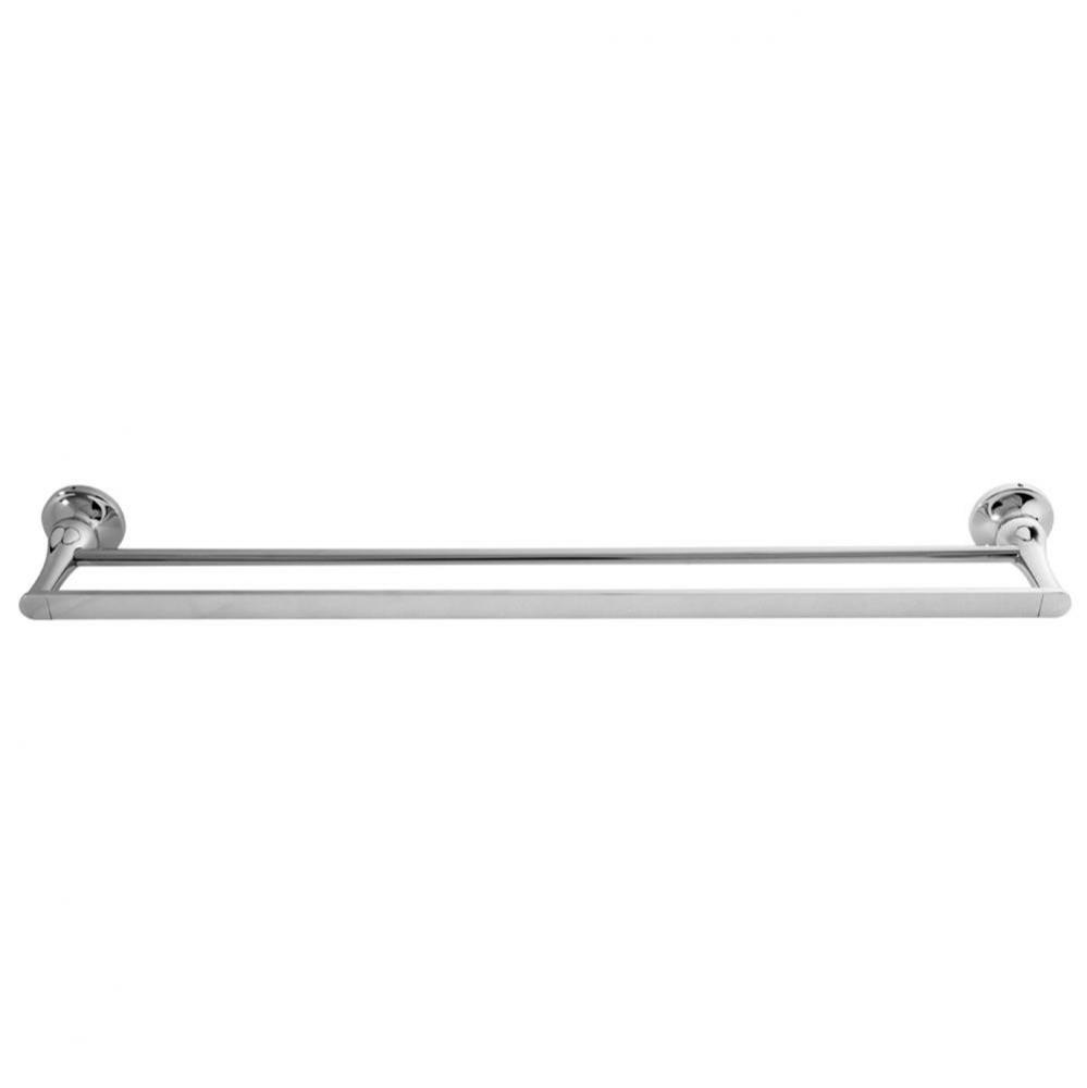 Coco Extended Double Towel Bar - Chrome