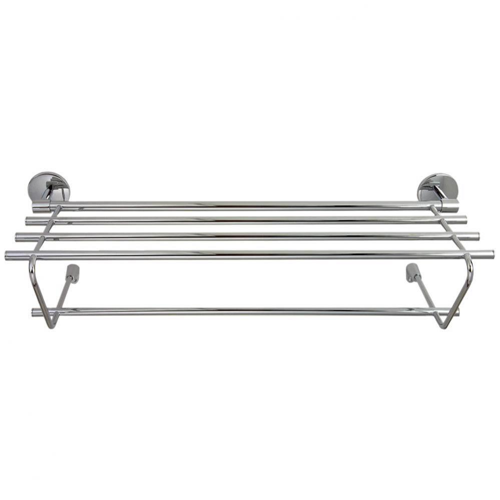 Classic-R Towel Shelf with Single Bar - Polished