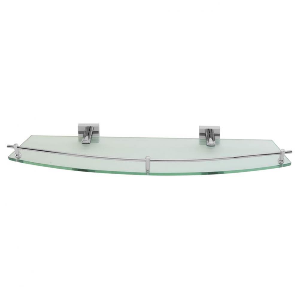 Hero Single Glass Shelf - Chrome - Box 2 of 2