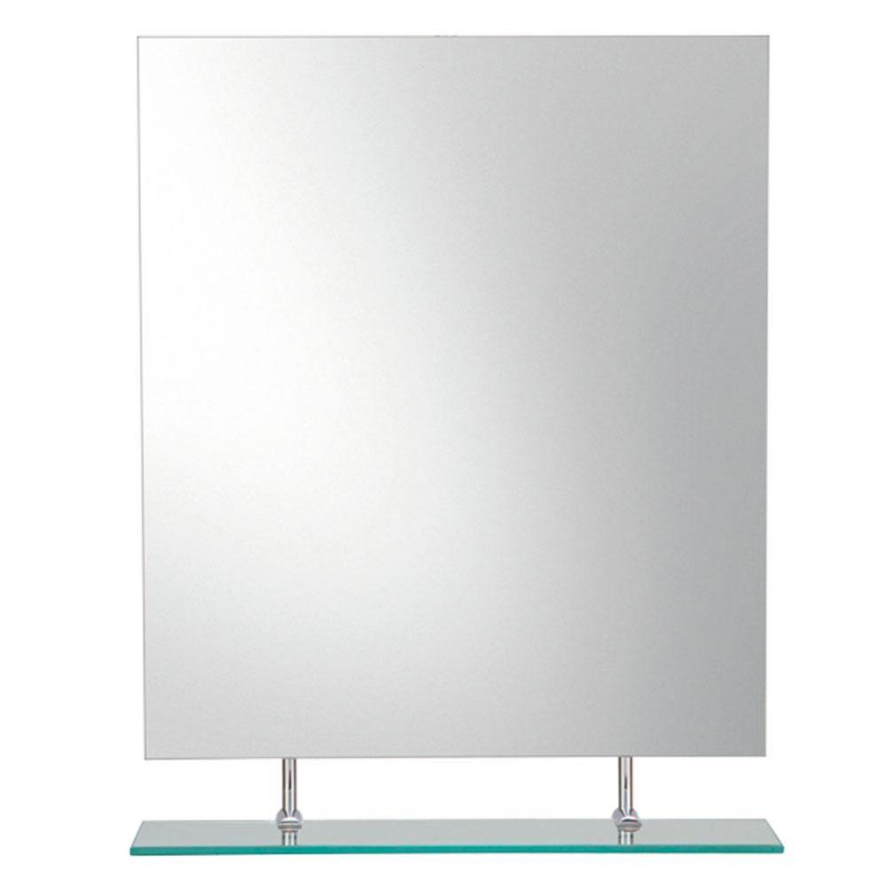 Melanie Mirror with Single Hanging Bottom Shelf - Vertical Orientation