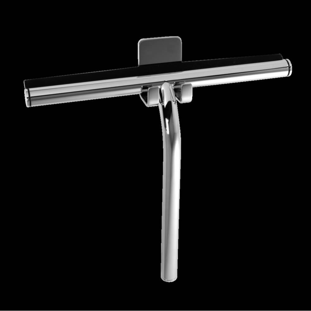 9-1/2'' Shower Squeegee with square hook - Chrome