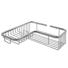 LaLoo Canada 3391 C - Single Soap and Bottle Wire Basket - Chrome