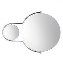 LaLoo Canada H01641 - Heather Round Mirror with Hinged 3x Magnification Mirror