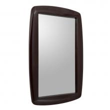 LaLoo Canada L53CPM B - Coupe Rounded Rectangle Mirror - Brown
