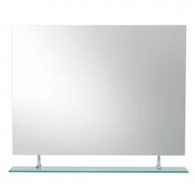 LaLoo Canada M00147 - Melanie Mirror with Single Hanging Bottom Shelf - Horizontal Orientation