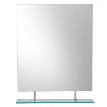 LaLoo Canada M00147V - Melanie Mirror with Single Hanging Bottom Shelf - Vertical Orientation