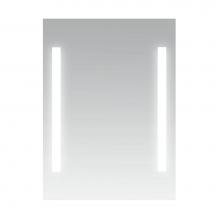 LaLoo Canada M00535LA - Insert Side Edge LED Lighting with Anti-fog 24w  x  31 1/2h WITH DIMMER SWITCH