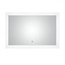 LaLoo Canada M03628LA - Halo Perimeter LED Lighting with Anti-fog - 36w  x  28h WITH DIMMER SWITCH