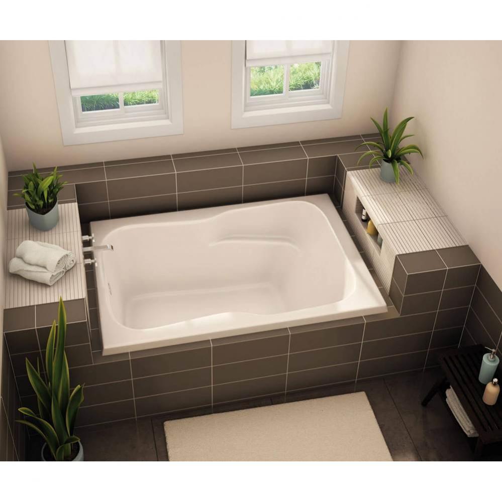 SB-3260 AcrylX Drop-in End Drain Bath in White