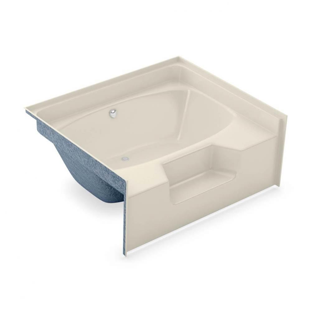 GT-60 AcrylX Alcove Center Drain Bath in Bone