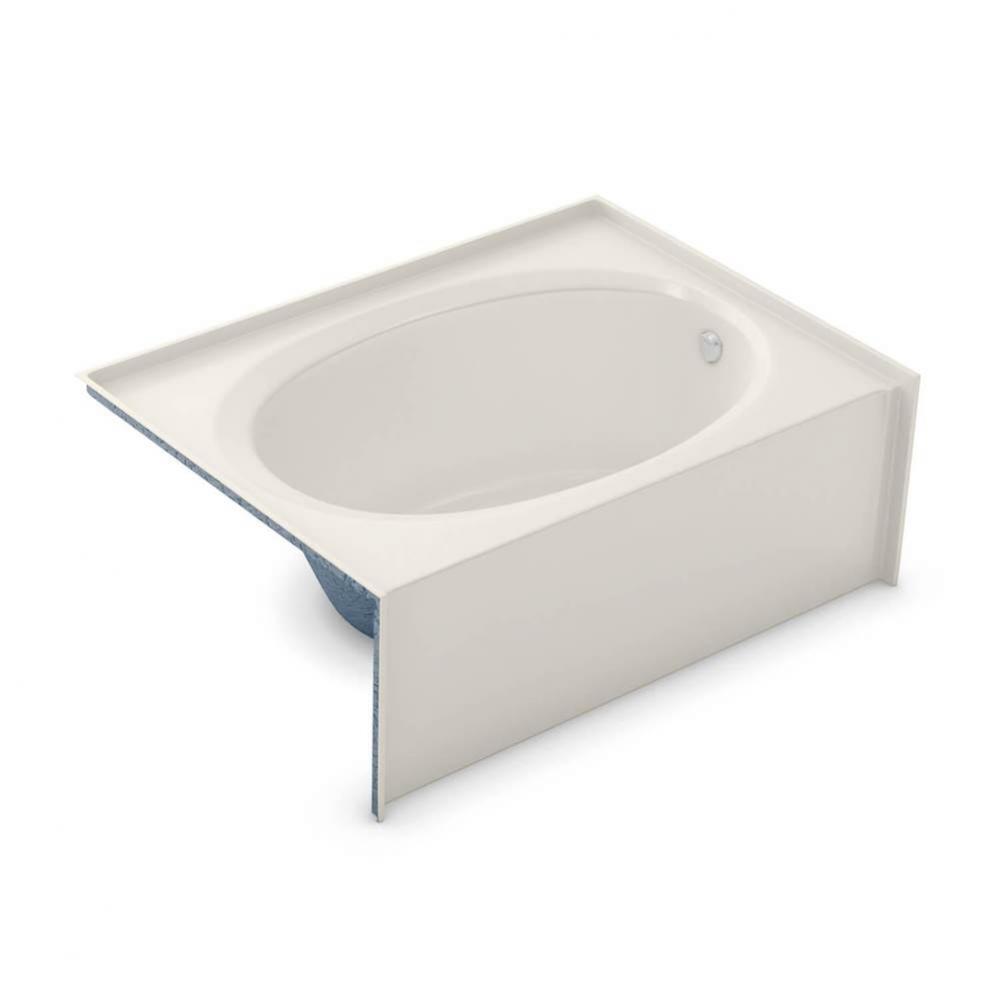 OVA-4260 AcrylX Alcove Right-Hand Drain Bath in Biscuit