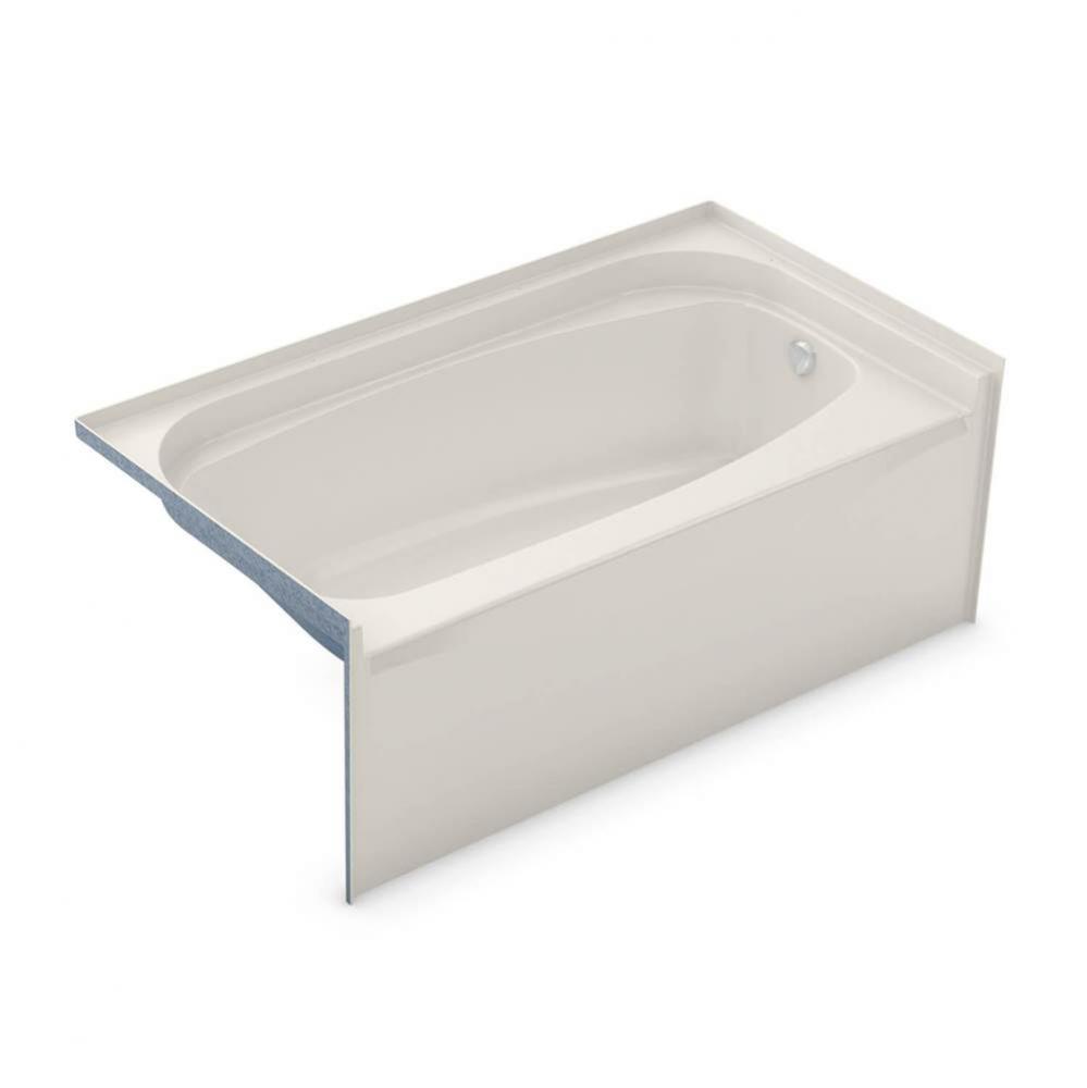 TOF-3260 AFR AcrylX Alcove Left-Hand Drain Bath in Biscuit