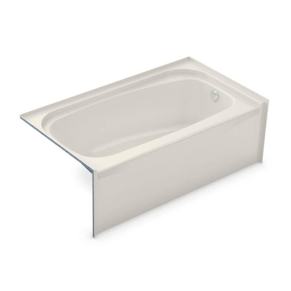 TOF-2954 AFR AcrylX Alcove Left-Hand Drain Bath in Biscuit