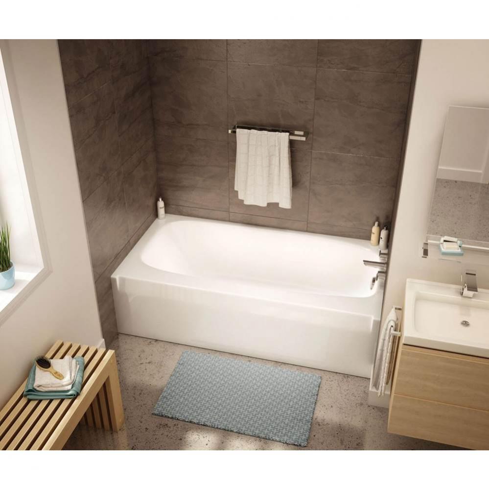 TO-3060 AFR AcrylX Alcove Right-Hand Drain Bath in White