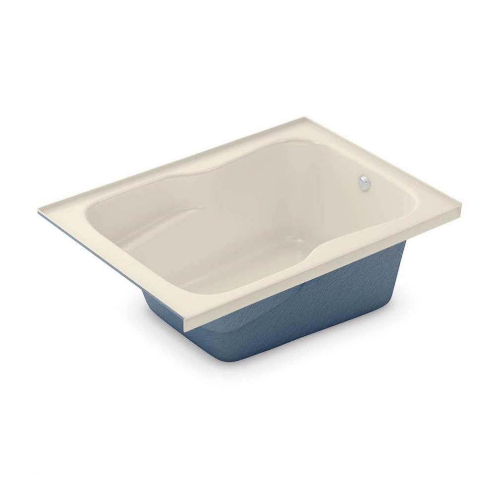 SBF-3660 AcrylX Alcove Right-Hand Drain Bath in Bone