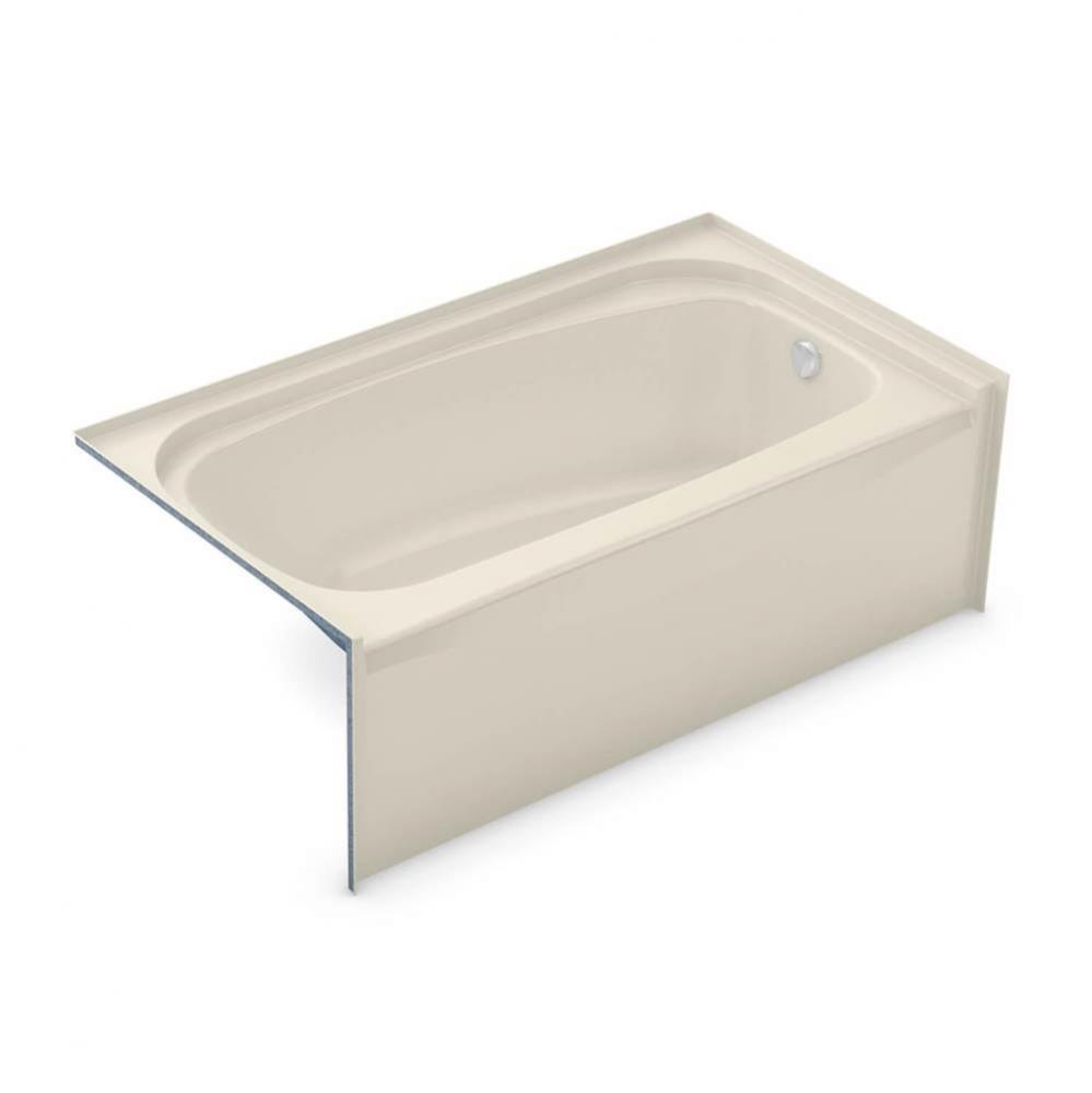 TOF-2954 AFR AcrylX Alcove Right-Hand Drain Bath in Bone