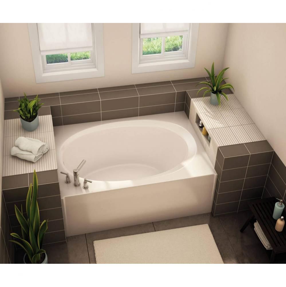 OVA-4260 AcrylX Alcove Left-Hand Drain Bath in White