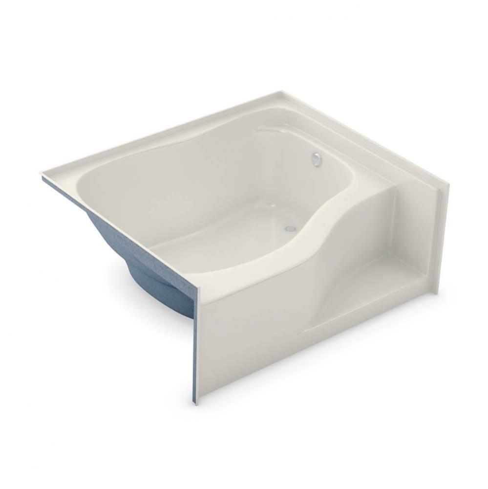 GT-4860 AcrylX Alcove Right-Hand Drain Bath in Biscuit